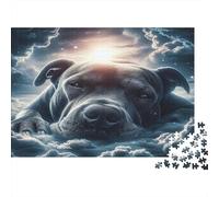 Cane nel cielo nuvole Rompicapo 1000 Pezzi In cartone Extra Spesso, Un Classico Puzzle A Pezzi Per Pace Interiore, Ideale Per Sfida Personale, Regalo Di Compleanno Originale 38x26cm/1000pcs