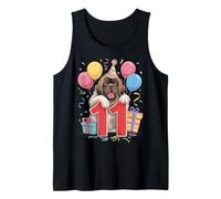 Cane Newfie 11° compleanno bambini 11 anni undici Terranova Canotta
