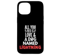 Cane Nome Fulmine - All You Need is Love! Custodia per iPhone 15