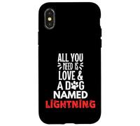 Cane Nome Fulmine - All You Need is Love! Custodia per iPhone X/XS