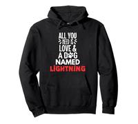 Cane Nome Fulmine - All You Need is Love! Felpa con Cappuccio
