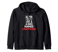 Cane Nome Fulmine - All You Need is Love! Felpa con Cappuccio