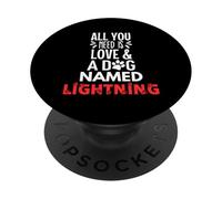 Cane Nome Fulmine - All You Need is Love! PopSockets PopGrip Adesivo