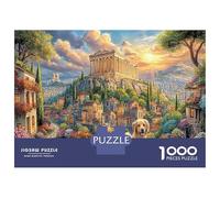 Cane Oro Atene Carta Premium 1000 Pezzi Set Di Puzzle A Rompicapo Acropoli e Cani con Gioco Familiare Divertente E Impegnativo, Puzzle Di Decorazione Bellissimo, Regalo Di Compleanno Perfetto 5