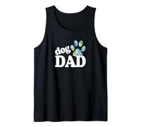 Cane papà zampa stampa cucciolo amore festa del papà tie dye bestie BFF Canotta