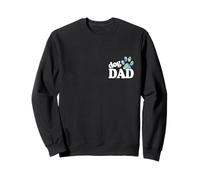 Cane papà zampa stampa cucciolo amore festa del papà tie dye bestie BFF Felpa