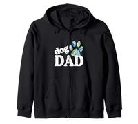 Cane papà zampa stampa cucciolo amore festa del papà tie dye bestie BFF Felpa con Cappuccio