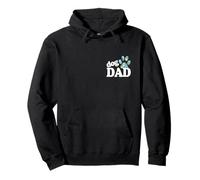 Cane papà zampa stampa cucciolo amore festa del papà tie dye bestie BFF Felpa con Cappuccio