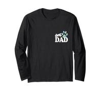 Cane papà zampa stampa cucciolo amore festa del papà tie dye bestie BFF Maglia a Manica