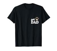 Cane papà zampa stampa cucciolo amore festa del papà tie dye bestie BFF Maglietta
