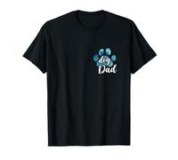 Cane papà zampa stampa cucciolo amore festa del papà tie dye bestie Maglietta