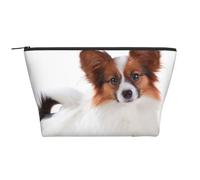 Cane Papillon Lanuginoso, Borsa da toilette Borsa per trucco Borsa per cosmetici Borsa da toilette da viaggio portatile