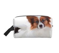 Cane Papillon Lanuginoso, Borsa per il trucco Borsa per cosmetici Borsa da viaggio portatile da viaggio Borsa per trucco Organizer