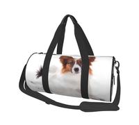 Cane Papillon Lanuginoso, Borsone da viaggio di grande capacità Borsa rotonda Borsa da viaggio sportiva Borsa da viaggio Borsa da fitness