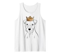 Cane Parson Russell Terrier Che Indossa Una Corona Canotta