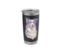 Cane pastore australiano cane pastore australiano cani Bicchiere termico in acciaio inox doppia parete