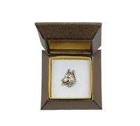 Cane Pastore Tedesco - Spilla In Argento Con Immagine Di Un Cane Art Dog DE