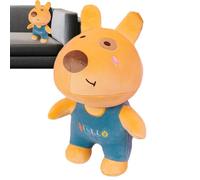 Cane peluche, cagnolino peluche,Bambola da cucciolo di cartone animato giallo da 9,06 pollici | Piccollo da letto per soggiorno per soggiorno per soggiorno per soggiorno per soggiorno morbido peluche