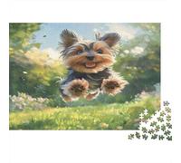 Cane piccolo vivace Puzzle 1000 Pezzi Gioco di Puzzle 1000 Pezzi Carta Adulti Relax all’aperto Attività famigliare Regalo Decorazione casa 70x50cm/1000pcs