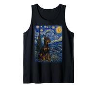 Cane Pinscher Tedesco Van Gogh Notte Stellata Canotta
