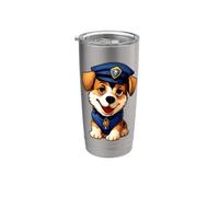 Cane poliziotto Bicchiere termico in acciaio inox doppia parete