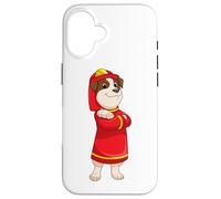 Cane Pompiere Casco Vigili del fuoco Custodia per iPhone 16
