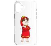 Cane Pompiere Casco Vigili del fuoco Custodia per iPhone 16 Plus