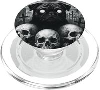 Cane Pug vuole un Halloween satanico con orrore gotico PopSockets PopGrip per MagSafe