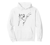 Cane Pugno Bump, Terrier Pugno Bump, Cairns, Schnauzer, Scruffy Felpa con Cappuccio