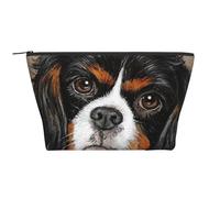 Cane regalo Cavalier King Charles Spaniel, Borsa da toilette Borsa per trucco Borsa per cosmetici Borsa da toilette da viaggio portatile
