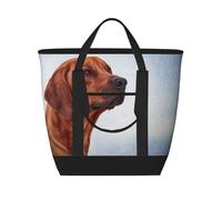 Cane Rhodesian Ridgeback,Borsa porta pranzo grande capacità isolata per donne e uomini, lavoro, picnic, viaggi
