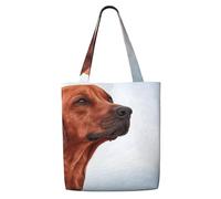 Cane Rhodesian Ridgeback,Borse della spesa riutilizzabili, borse per la spesa, borsa a tracolla in tela di grande capacità