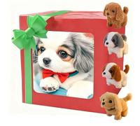 Cane robot AI, I miei cuccioli robotici realistici, che si comporta come un vero panda, Animale domestico interattivo che si siede cammina corre scodinzolando A