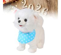 Cane Robot Cucciolo Robot Realistico Con Rilevamento Del Tocco, Mimica Della Voce, Suoni Realistici, Movimento Della Lingua E Della Leccatura, Guinzagli A Distanza, Morbide Pellicce Peluche E