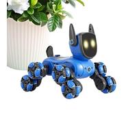 Cane Robot - Giocattolo elettrico per l'apprendimento con 8 ruote, robot che cammina | Giocattolo interattivo con telecomando, musica movimento per bambini, ragazze, bambini, idea regalo di