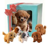 Cane robot, il mio cucciolo robot realistico Cuccioli robotici interattivi Giocattoli elettronici per cani con abbaiare ambulante B