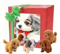 Cane robot, il mio cucciolo robot realistico Cuccioli robotici interattivi Giocattoli elettronici per cani con abbaiare ambulante A