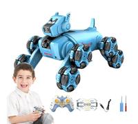 Cane Robot Intelligente - 8wd Otto Ruote Rilevamento Gesti | Capacità di Trasformazione Arrampicata per Bambini e Adulti - Batteria Ricaricabile 3.7v, Doppio Controllo, Rotazioni Deriva 360 Gradi, Abs