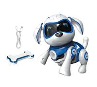 Cane robot intelligente: cane meccanico con riconoscimento del movimento, compagno di giochi intelligente alimentato tramite USB, animale domestico digitale realistico con comandi di azione | Divertim