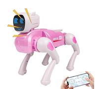 Cane Robot intelligente,Controllo vocale e app Giocattoli educativi realistici,Cani robotici intelligenti che camminano animali domestici | Per Casa Giardino Indoor Aula Prescolare Compleanno Vacanze