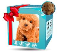 Cane robot intelligente, cucciolo robot interattivo bianco che si comporta come un vero cane, giocattolo che cammina e abbaia per bambini, adulti e amanti degli animali domestici brown