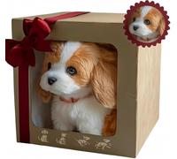 Cane robot per,Nuovo Cane di peluche interattivo, Il mio cucciolo robot realistico che si comporta come un vero cucciolo - Cammina, abbaia, scodinzola, un cane giocattolo che cammi,Confezione regalo