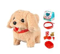 Cane Robot Realistico Peluche Animale Domestico Interattivo Elettronico | Robot Cagnolino Che Sembra Un Vero Cagnolino Giocattolo Con Coda Scodinzolante Per Bambini, Adulti, Anziani, Famiglia E