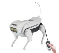 Cane robot telecomandato | Animale domestico elettrico | Giocattolo robot intelligente telecomandato per cani 1,5 V, può spruzzare acqua, ballare e camminare | Per bambini Ragazzi F