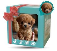 Cane robotico con intelligenza artificiale, cucciolo robotico interattivo che cammina e abbaia, giocattolo elettronico realistico per bambini e adulti, regalo per gli amanti degli brown A