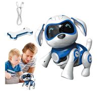 Cane Robotico Interattivo - Cucciolo Robot Con Rilevamento Dei Gesti Intelligente 23x18x10 Cm, Giocattolo Elettronico Realistico Per Animali Domestici | Pulsanti Immagine Funzionali, Programmabili, Gi