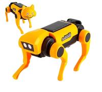 Cane robotizzato solare - 5,31 pollici kit scientifico meccanico fai da te robotico | Cani robotici per la costruzione di un cane a energia solare per l'apprendimento delle abilità delle cellule