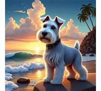 Cane roccioso della riva del mare 300 Pezzi Puzzle, 300 pezzi puzzle Classico per adulti, Fai Da Te Giochi Educativo e Giocattoli Sfida, Intrattenimento Creativo, Puzzle Impossible