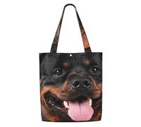 Cane Rottweiler,Borse della spesa riutilizzabili, borse per la spesa, borsa a tracolla in tela di grande capacità