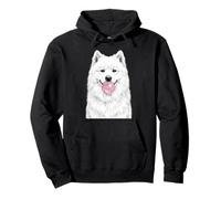 Cane Samoiedo Che soffia Bubblegum Bubble Cute Pet Felpa con Cappuccio